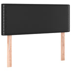 Boxspringbett mit Matratze & LED Schwarz 120x190 cm Kunstleder