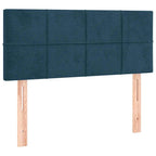 Boxspringbett mit Matratze & LED Dunkelblau 120x190 cm Samt