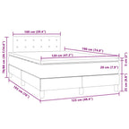 Boxspringbett mit Matratze & LED Rosa 120x190 cm Samt