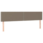 Boxspringbett mit Matratze & LED Taupe 120x190 cm Stoff