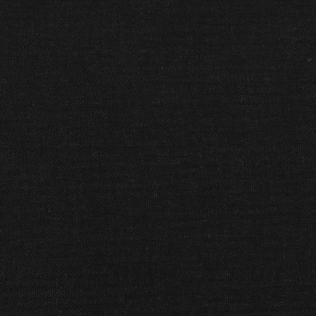 Boxspringbett mit Matratze & LED Schwarz 120x190 cm Stoff