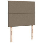 Boxspringbett mit Matratze & LED Taupe 120x190 cm Stoff