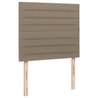 Boxspringbett mit Matratze & LED Taupe 120x190 cm Stoff