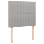 Boxspringbett mit Matratze & LED Hellgrau 120x190 cm Stoff
