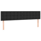 Boxspringbett mit Matratze & LED Schwarz 120x190 cm Kunstleder