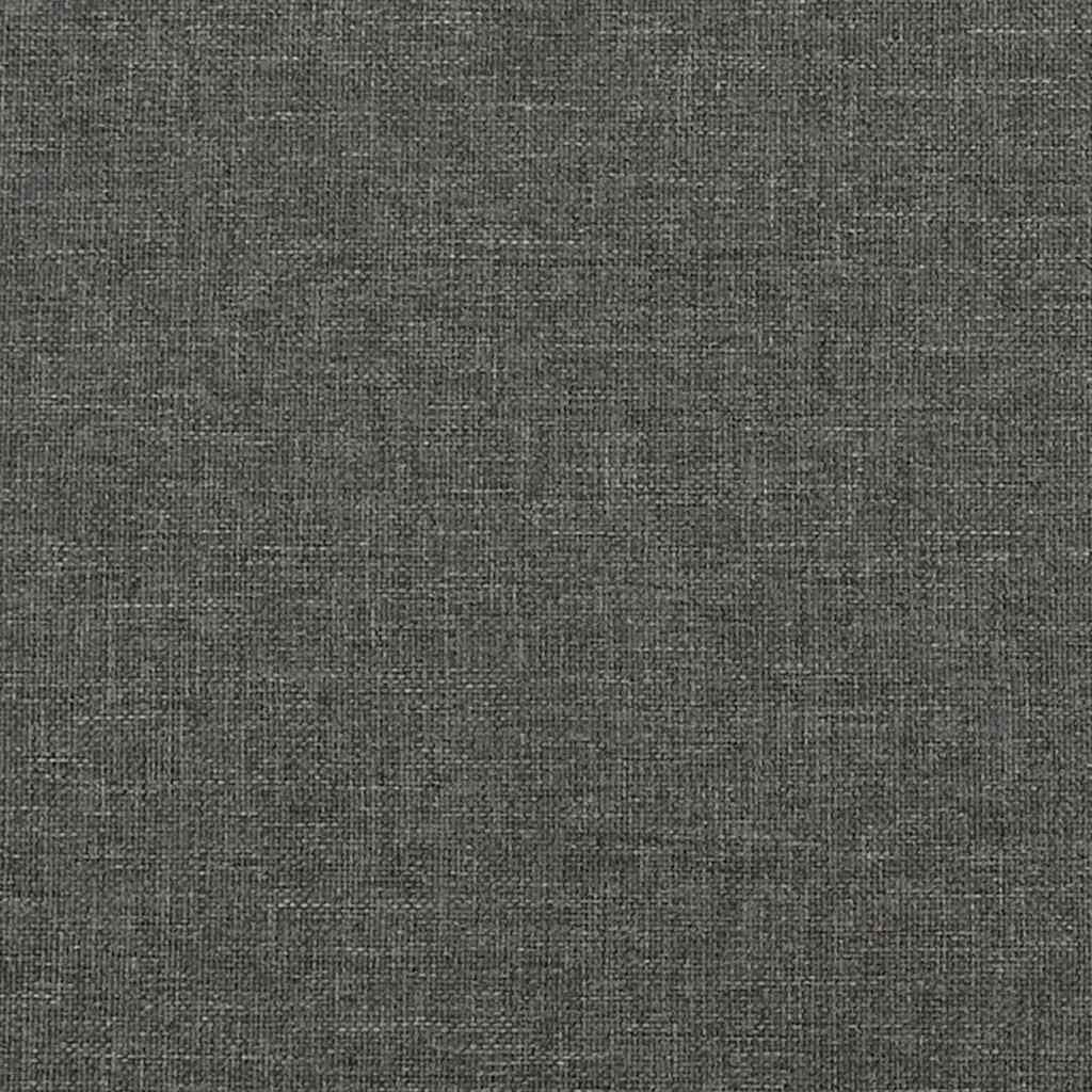 Boxspringbett mit Matratze Schwarz 120x190 cm Stoff