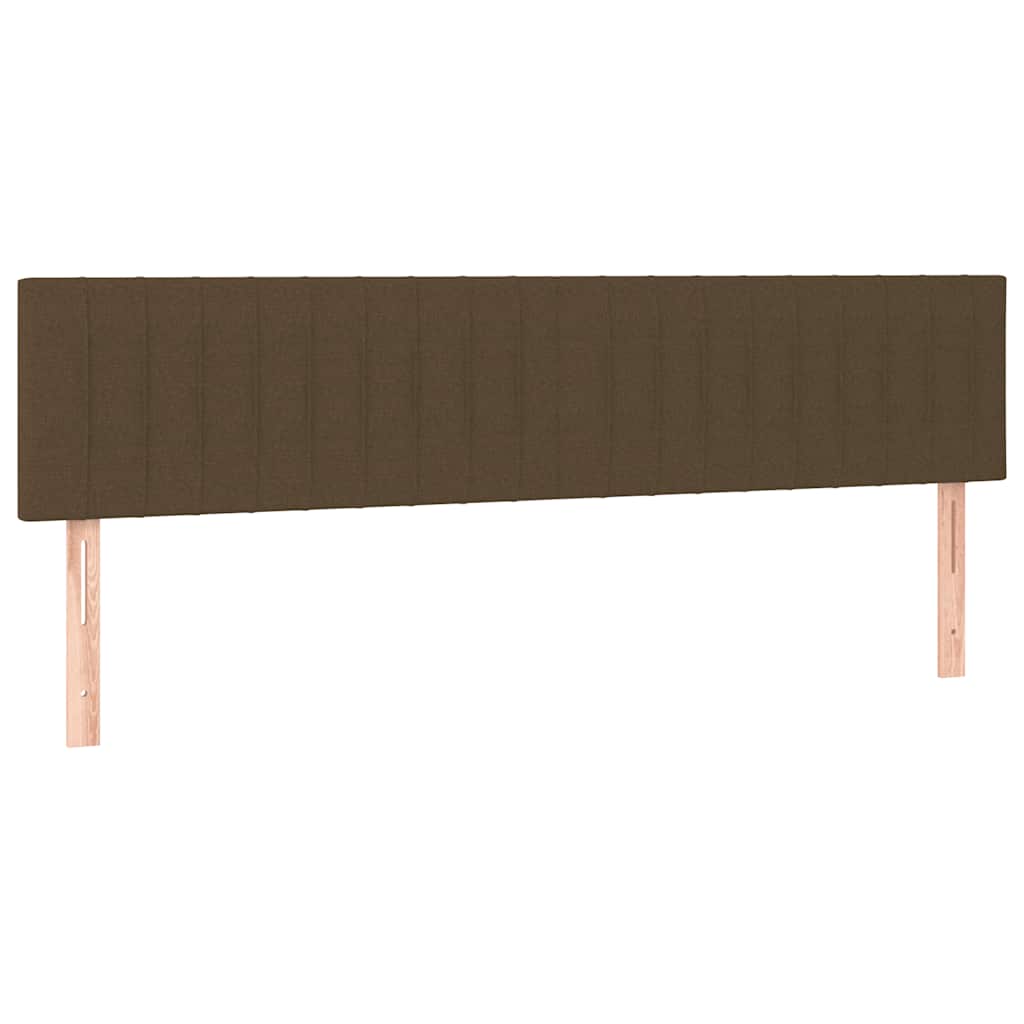 Boxspringbett mit Matratze Dunkelbraun 120x190 cm Stoff