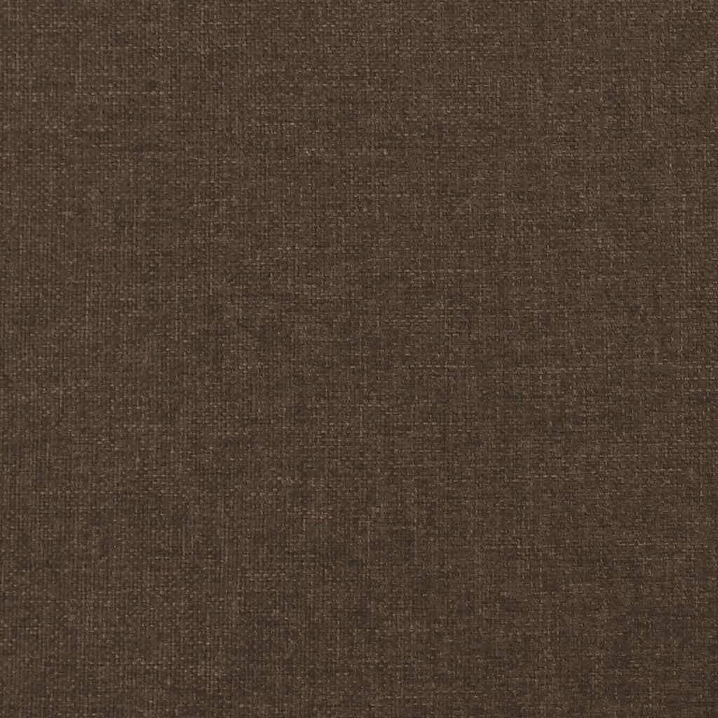 Boxspringbett mit Matratze Dunkelbraun 120x190 cm Stoff