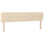 Boxspringbett mit Matratze Creme 120x190 cm Stoff