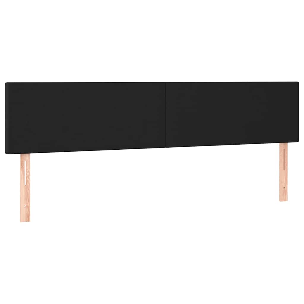 Boxspringbett mit Matratze Schwarz 120x190 cm Kunstleder
