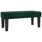 Boxspringbett mit Matratze Dunkelgrün 120x190 cm Samt
