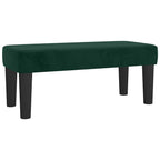 Boxspringbett mit Matratze Dunkelgrün 120x190 cm Samt