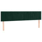 Boxspringbett mit Matratze Dunkelgrün 120x190 cm Samt