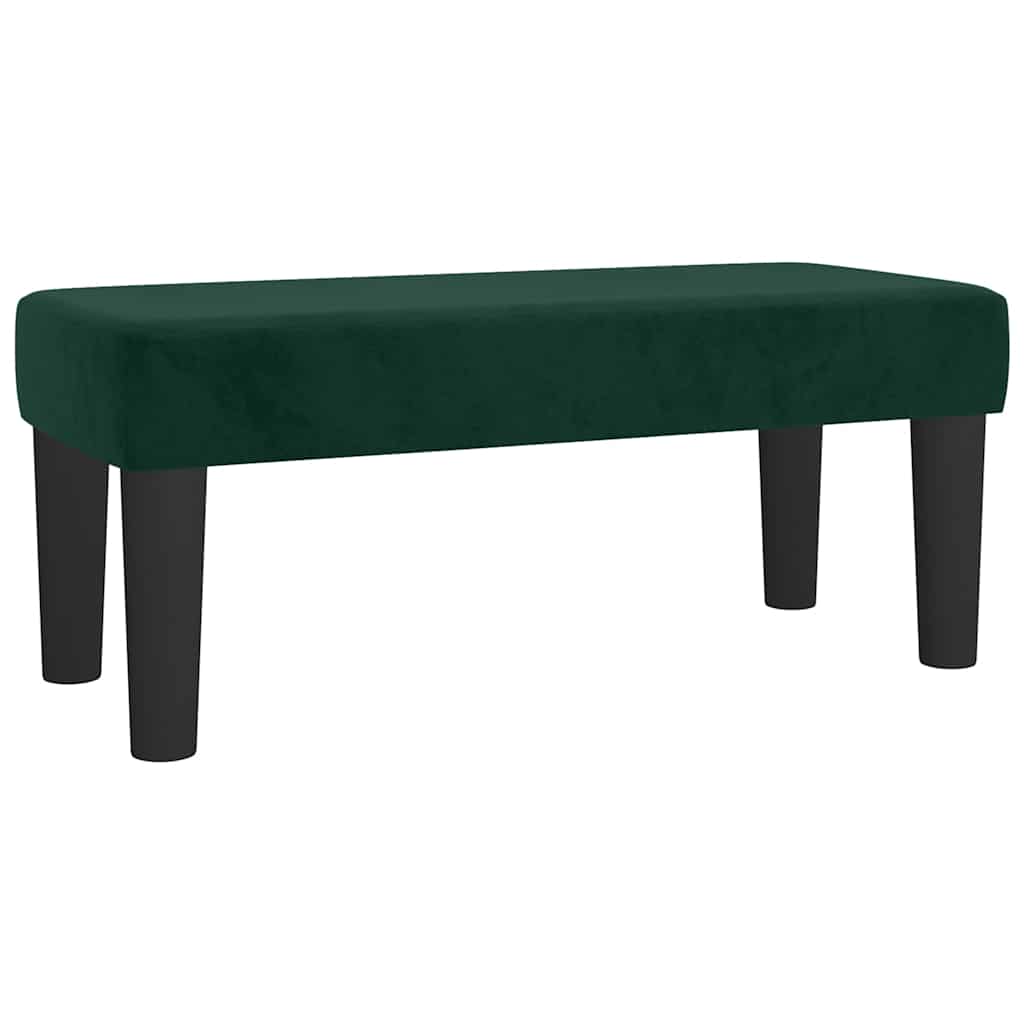 Boxspringbett mit Matratze Dunkelgrün 120x190 cm Samt