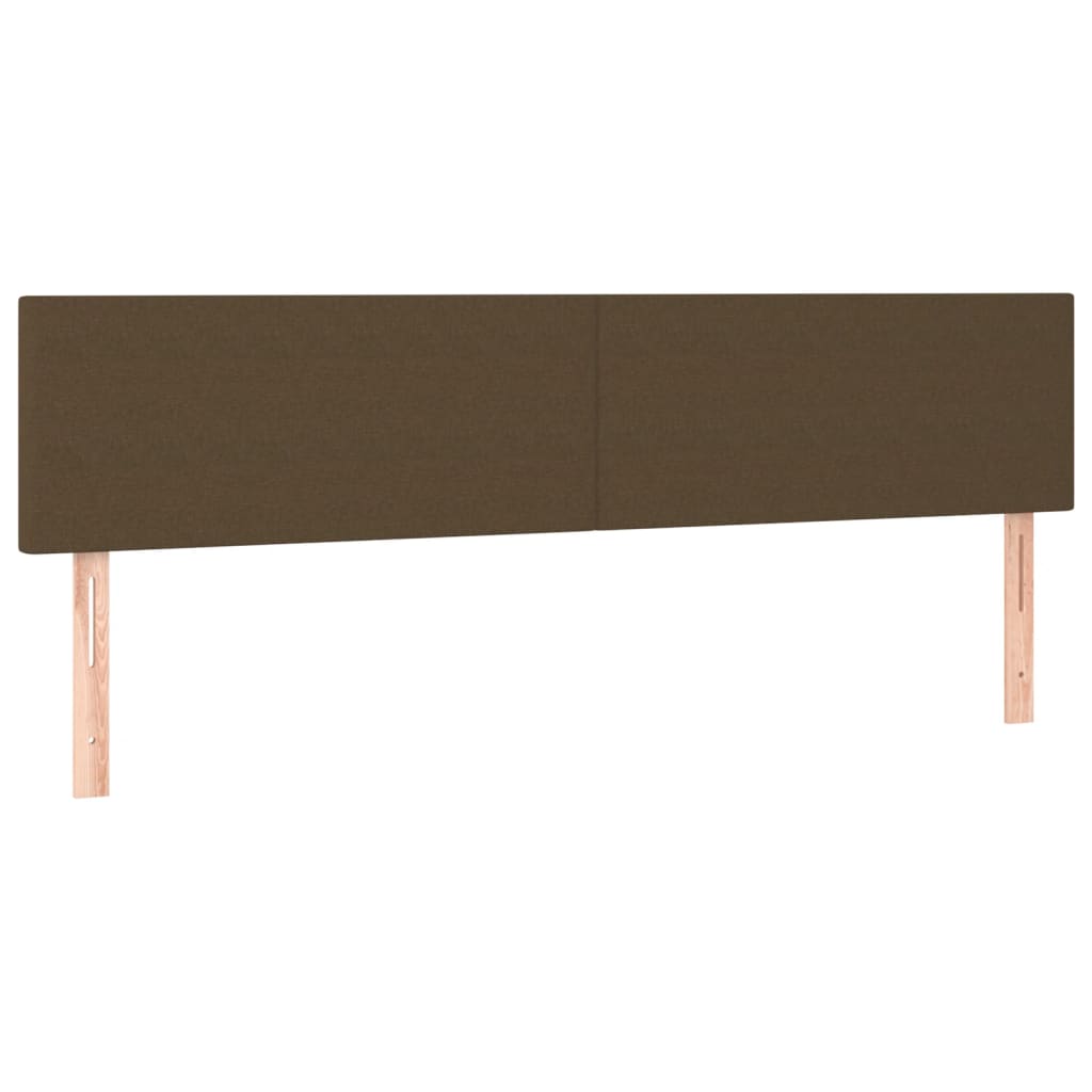 Bettgestell ohne Matratze Dunkelbraun 120x190 cm Stoff