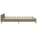 Bettgestell ohne Matratze Taupe 120x190 cm Stoff