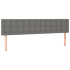 Bettgestell ohne Matratze Dunkelgrau 120x190 cm Stoff