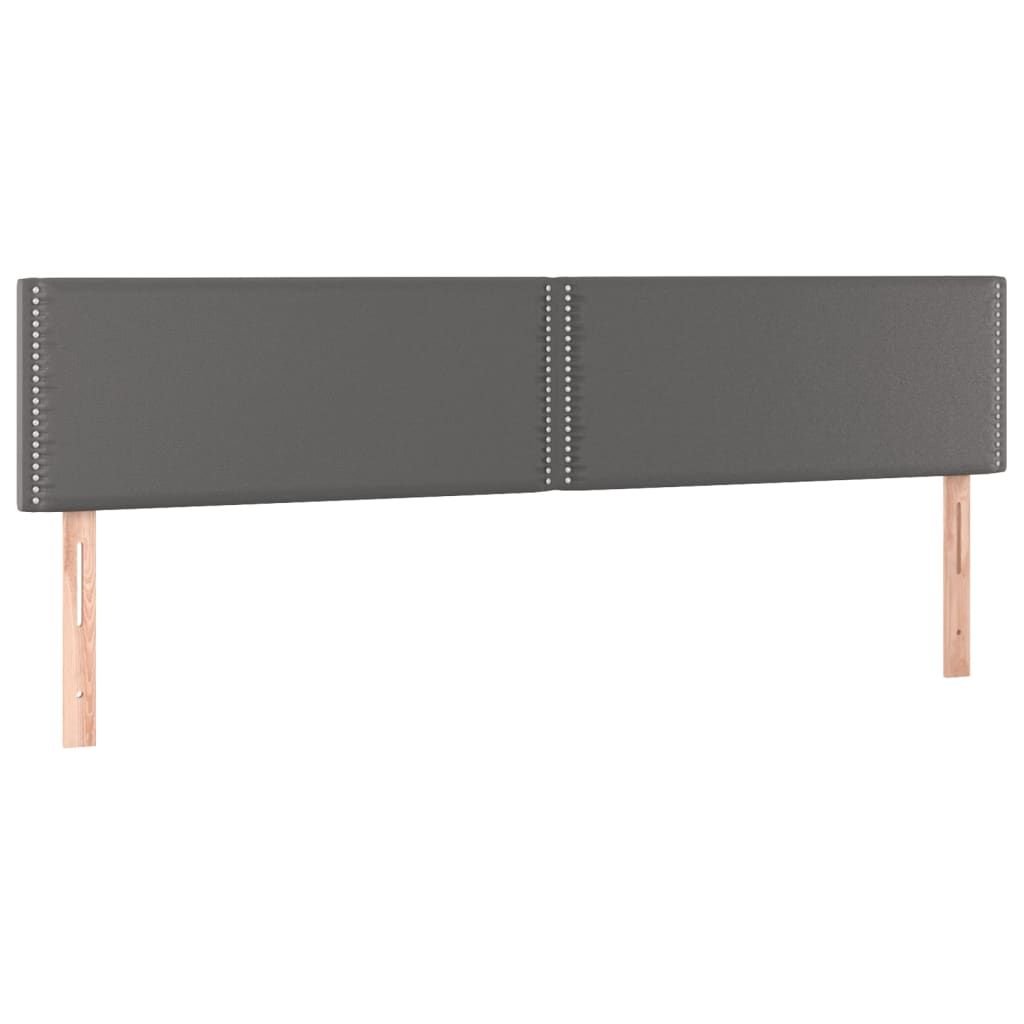 Bettgestell ohne Matratze Grau 120x190 cm Kunstleder