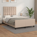 Bettgestell ohne Matratze Cappuccino-Braun 120x190cm Kunstleder