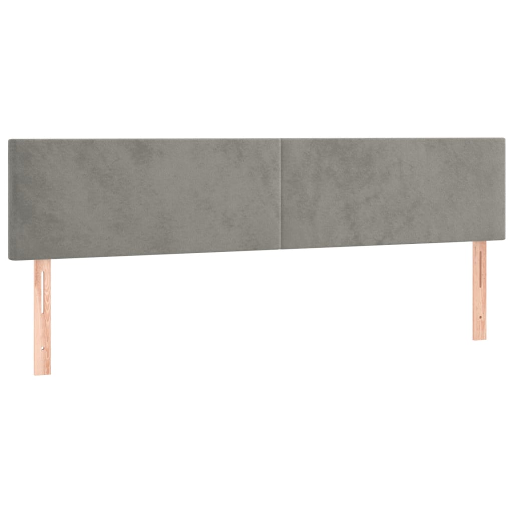 Bettgestell ohne Matratze Hellgrau 120x190 cm Samt