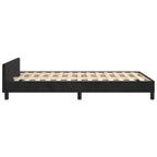 Bettgestell ohne Matratze Schwarz 120x190 cm Samt