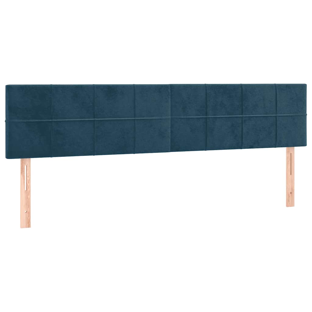 Bettgestell ohne Matratze Dunkelblau 120x190 cm Samt