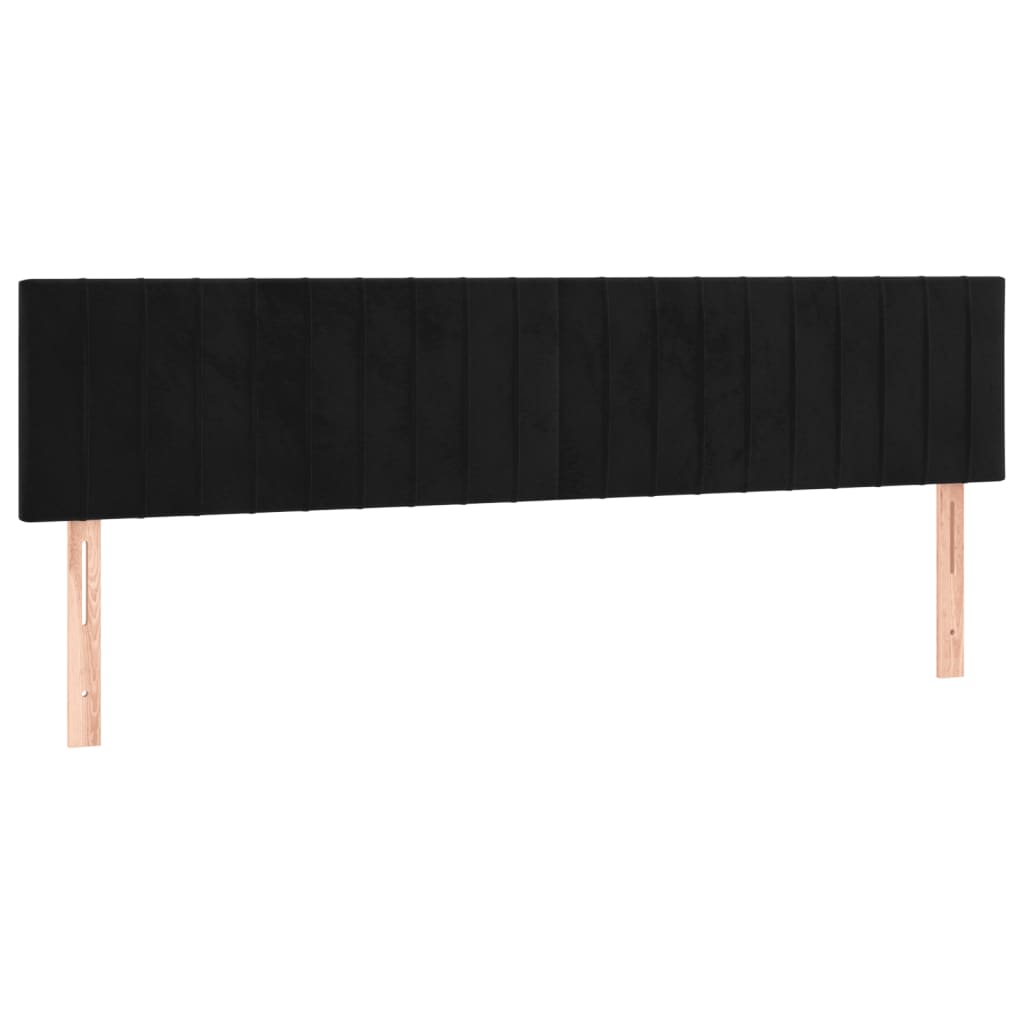 Bettgestell ohne Matratze Schwarz 120x190 cm Samt