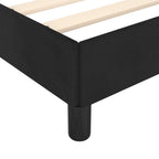 Bettgestell ohne Matratze Schwarz 120x190 cm Samt