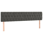 Bettgestell ohne Matratze Dunkelgrau 120x190 cm Samt