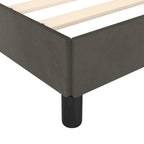 Bettgestell ohne Matratze Dunkelgrau 120x190 cm Samt