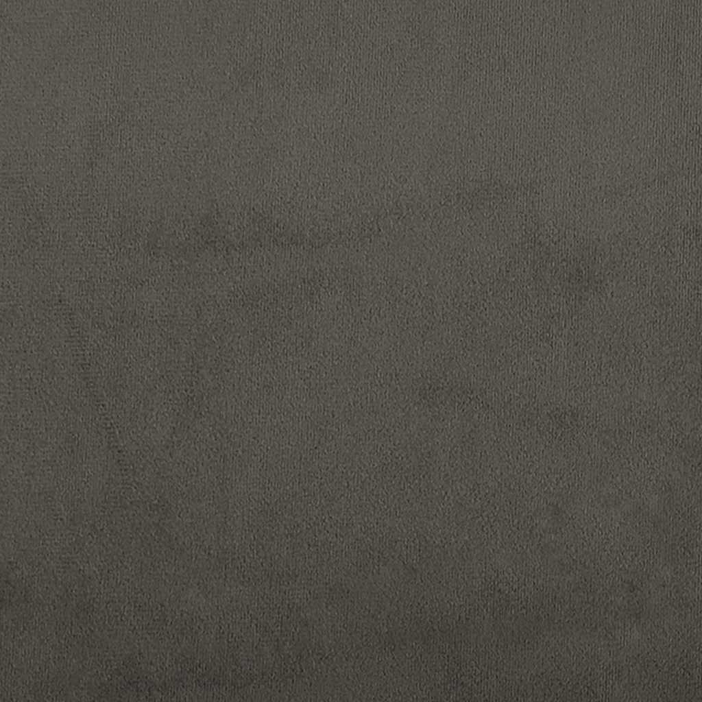 Bettgestell ohne Matratze Dunkelgrau 120x190 cm Samt