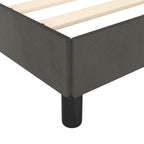 Bettgestell ohne Matratze Dunkelgrau 120x190 cm Samt