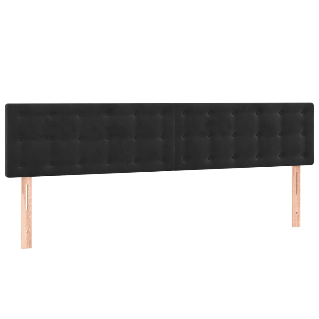 Bettgestell ohne Matratze Schwarz 120x190 cm Samt