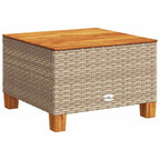 5-tlg. Garten-Sofagarnitur mit Kissen Beige Poly Rattan