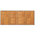 Garten Essgruppe mit Kissen 7 pcs Grau Poly-Rattan