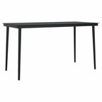 Garten Essgruppe mit Kissen 5 pcs Schwarz Poly-Rattan