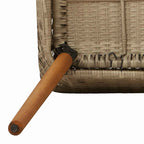 Garten Essgruppe mit Kissen 7 pcs Beige Poly-Rattan