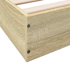 Bettgestell ohne Matratze Sonoma-Eiche 180x200 cm Holzwerkstoff