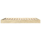 Bettgestell ohne Matratze Sonoma-Eiche 160x200 cm Holzwerkstoff