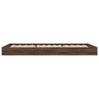 Bettgestell ohne Matratze Braun Eiche 75x190 cm Holzwerkstoff