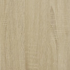 Bettgestell Sonoma-Eiche 180x200 cm Holzwerkstoff und Metall