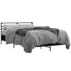 Bettgestell Schwarz 120x190 cm Holzwerkstoff und Metall