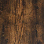 Bettgestell Räuchereiche 135x190 cm Holzwerkstoff und Metall