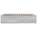 Bettgestell Grau Sonoma 160x200 cm Holzwerkstoff
