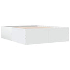 Bettgestell Weiß 150x200 cm Holzwerkstoff