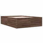 Bettgestell Braun Eichen-Optik 120x200 cm Holzwerkstoff