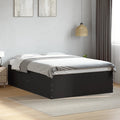 Bettgestell Schwarz 135x190 cm Holzwerkstoff