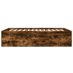 Bettgestell Räuchereiche 135x190 cm Holzwerkstoff