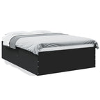 Bettgestell Schwarz 120x190 cm Holzwerkstoff