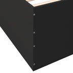 Bettgestell Schwarz 100x200 cm Holzwerkstoff